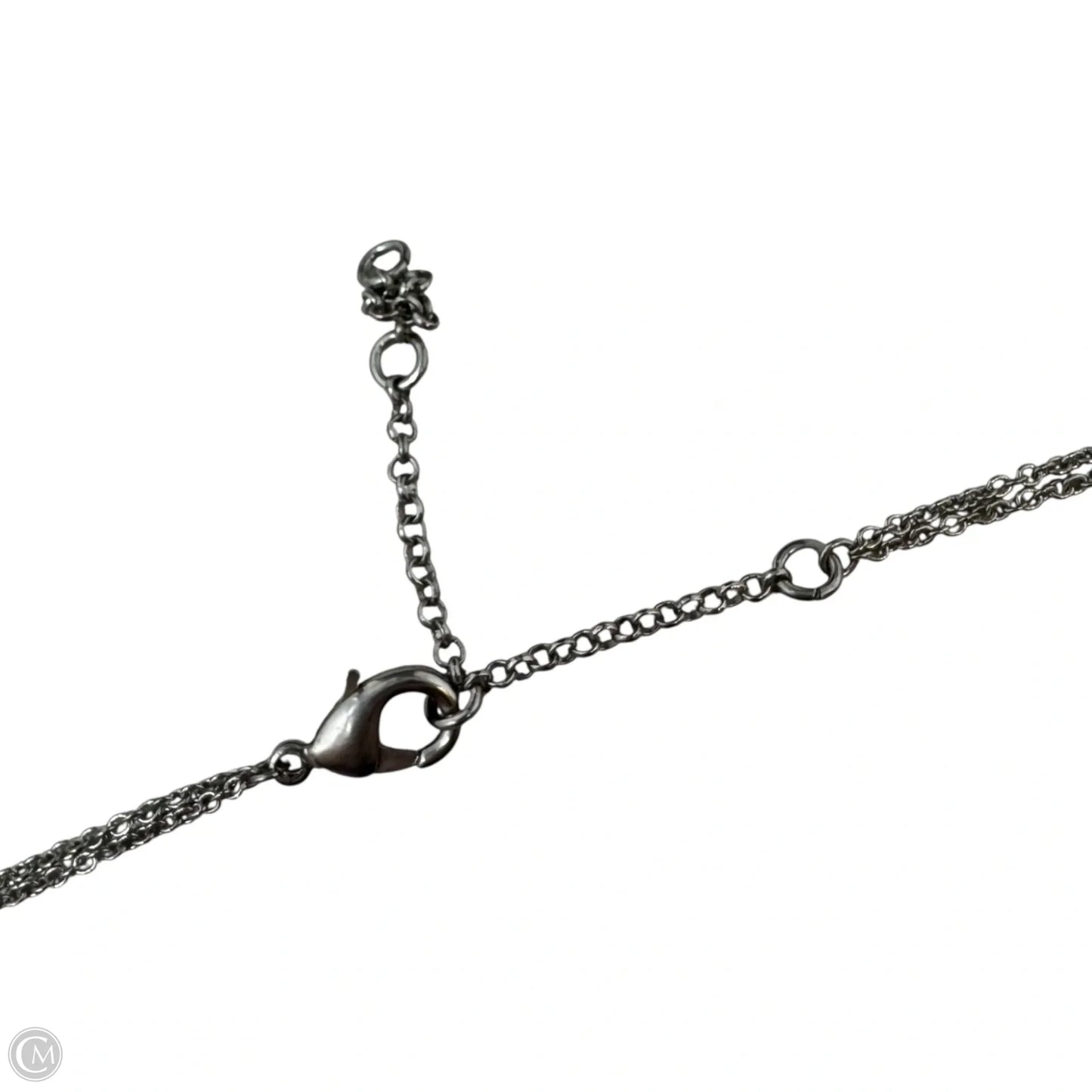 Gold Tone Diamanté Ball Necklace Long