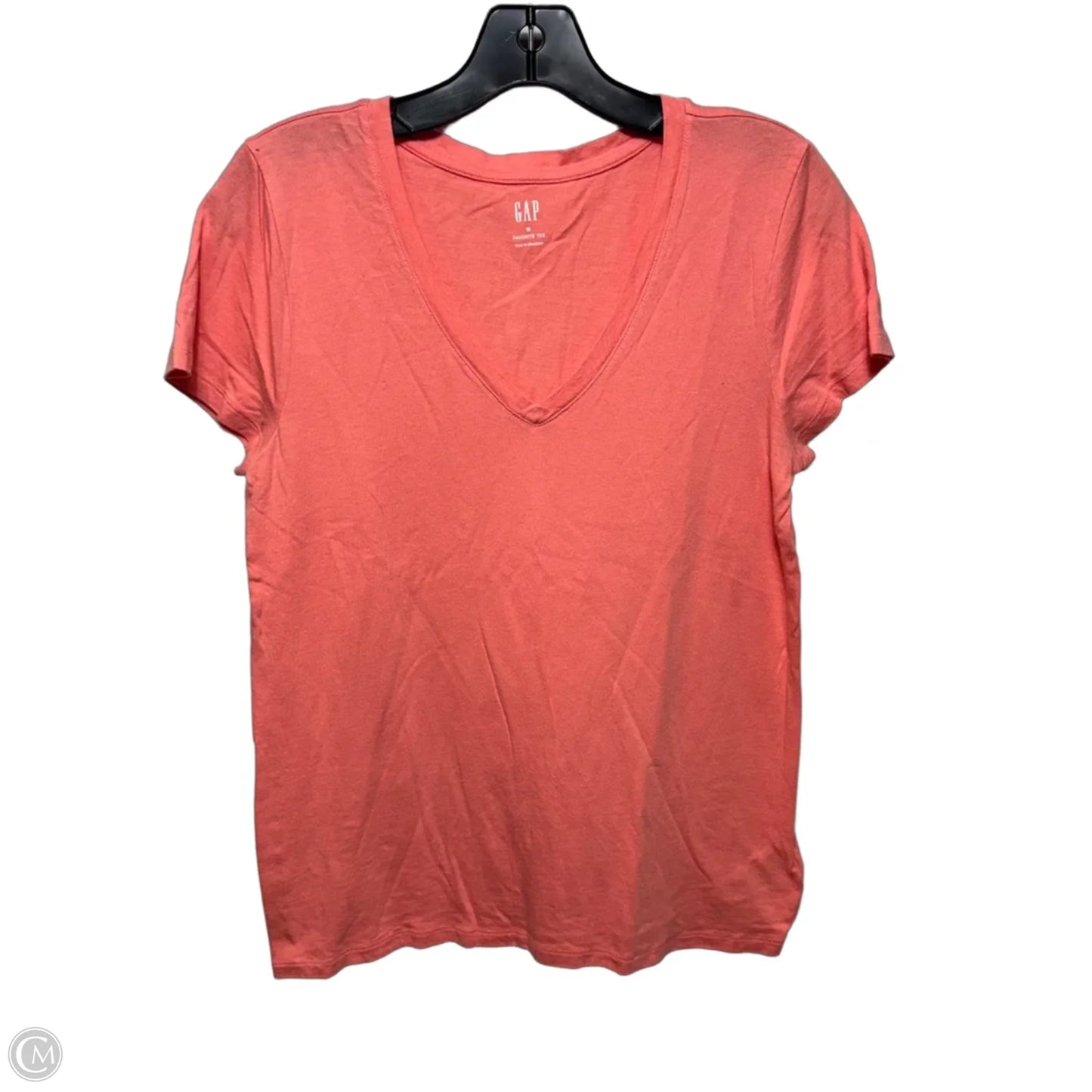 Top Short Sleeve By Gap In Coral, Size: M