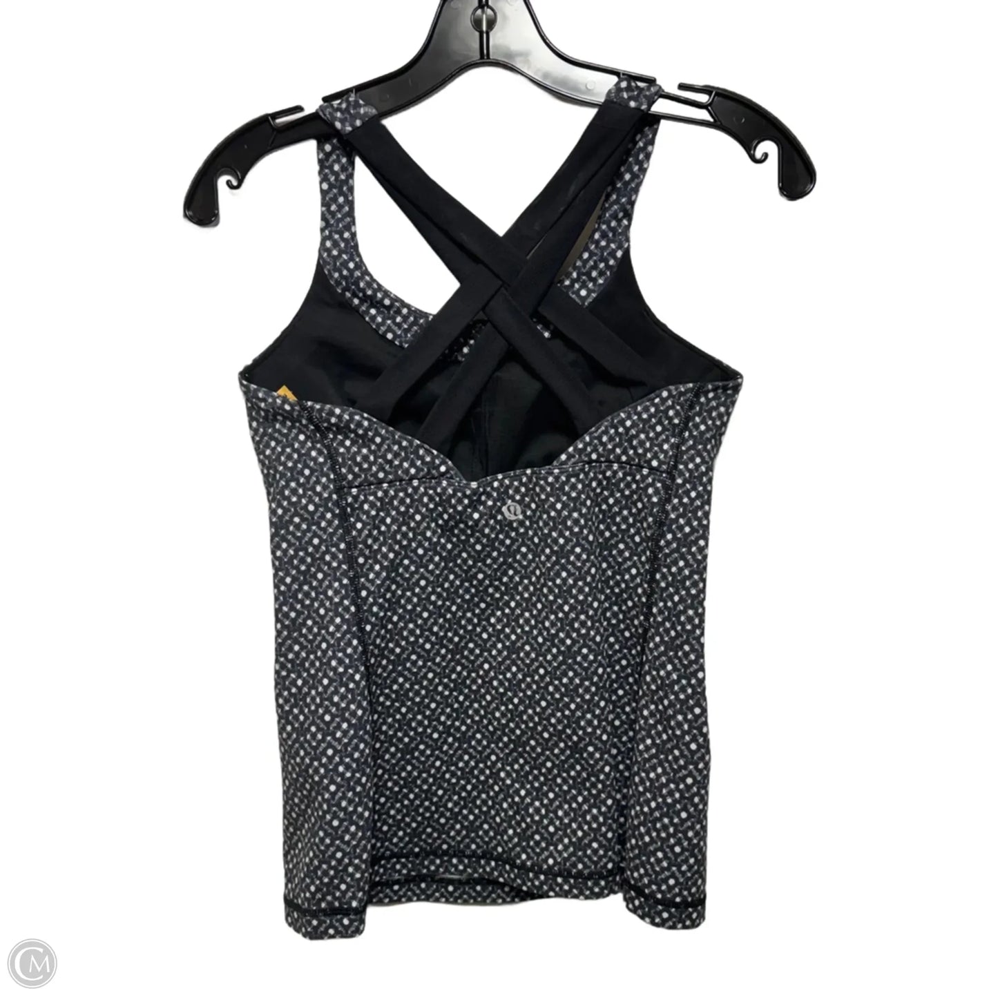 Athletic Tank Top By Lululemon In Black & White, Size: 6