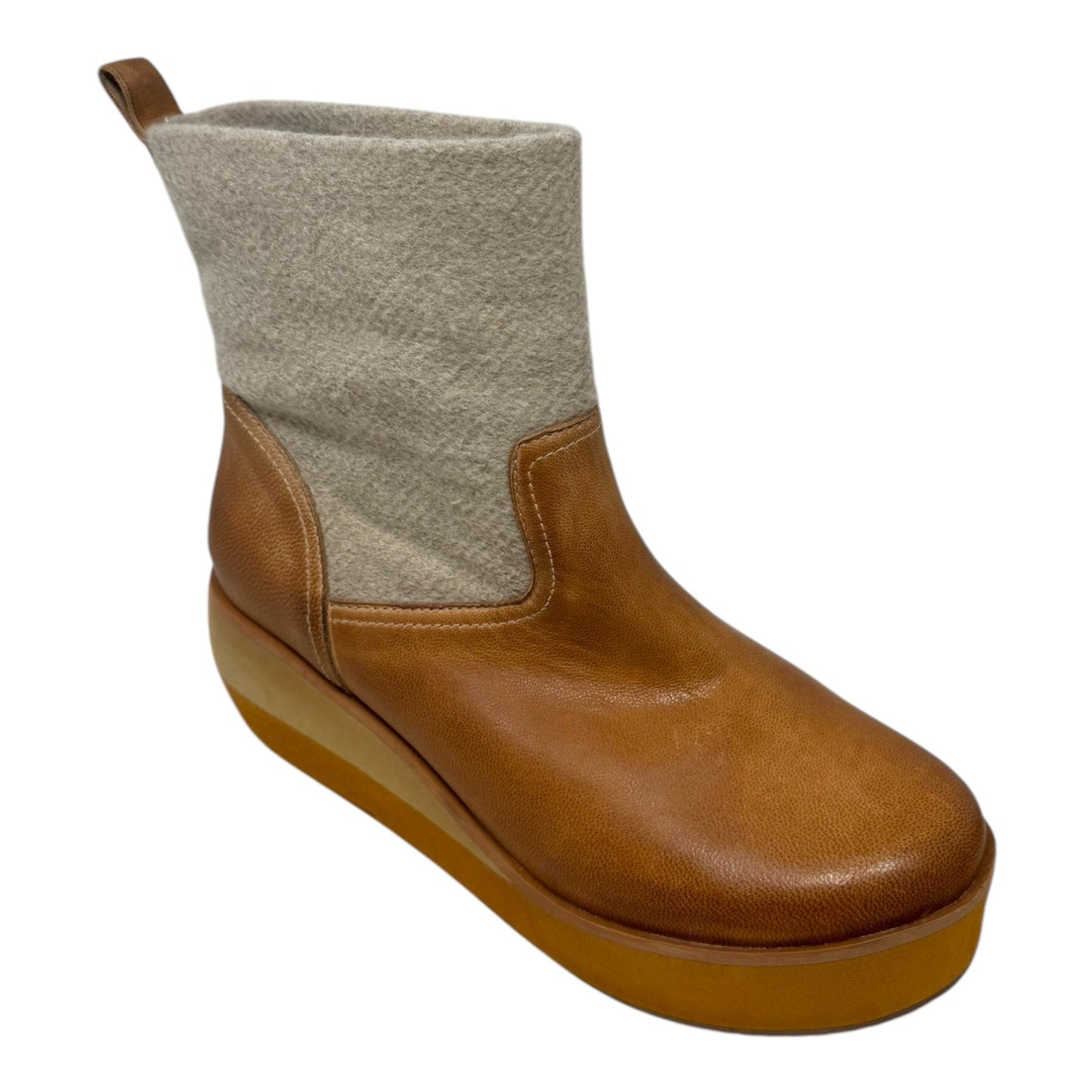Kemper Leopard Wedge Suede Boots By Vince Camuto In Black & Brown, Size: 6.5 B