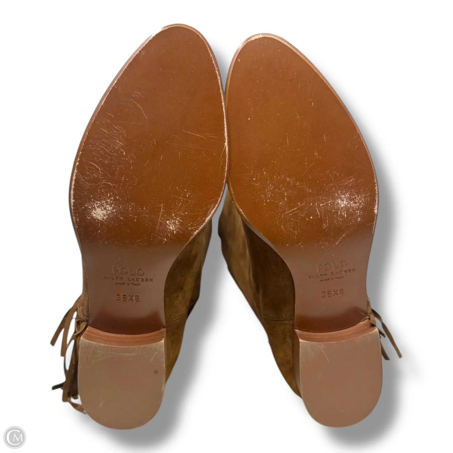 Boots Knee Flats By Polo Ralph Lauren In Tan, Size: 6.5