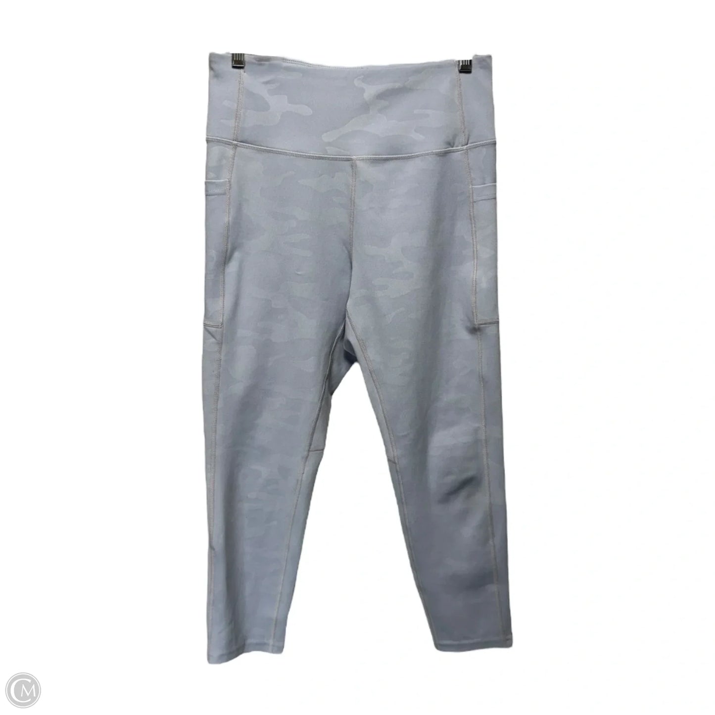 Athletic Leggings By Nicole Miller In Blue, Size: L
