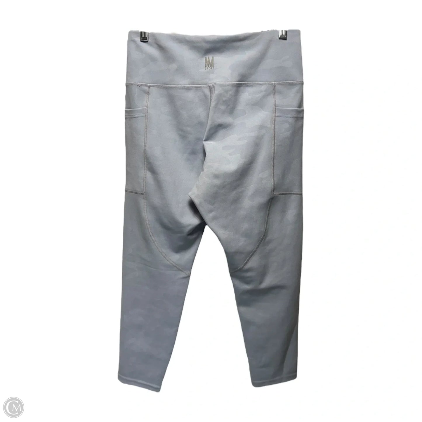 Athletic Leggings By Nicole Miller In Blue, Size: L