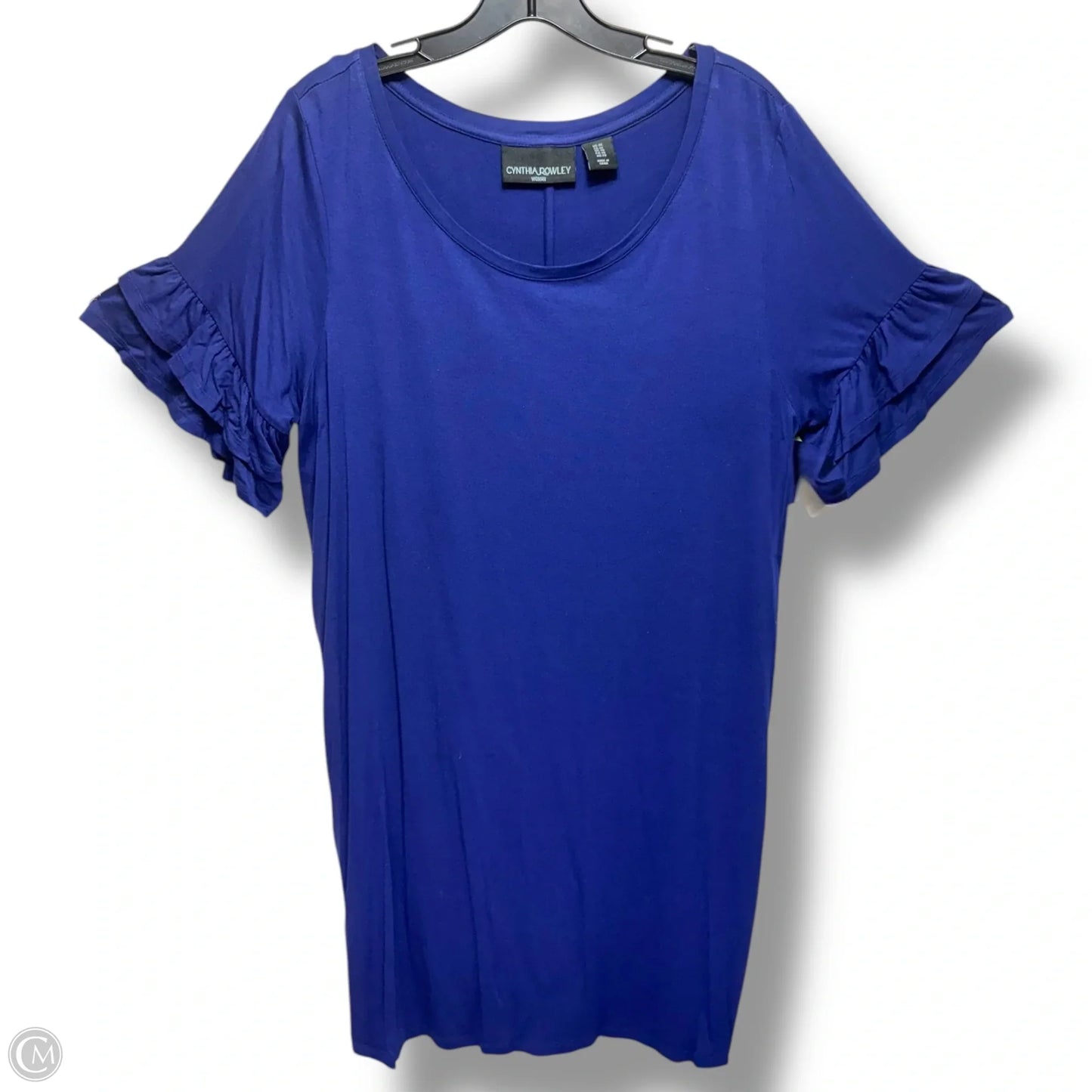 Dress Casual Midi By Cynthia Rowley In Blue, Size: 1x