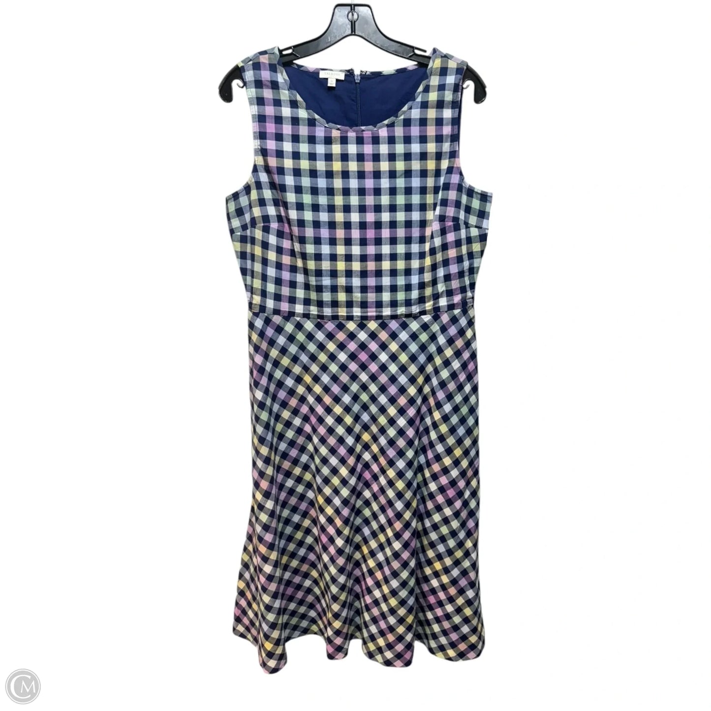 Dress Casual Midi By Talbots In Plaid Pattern, Size: 10