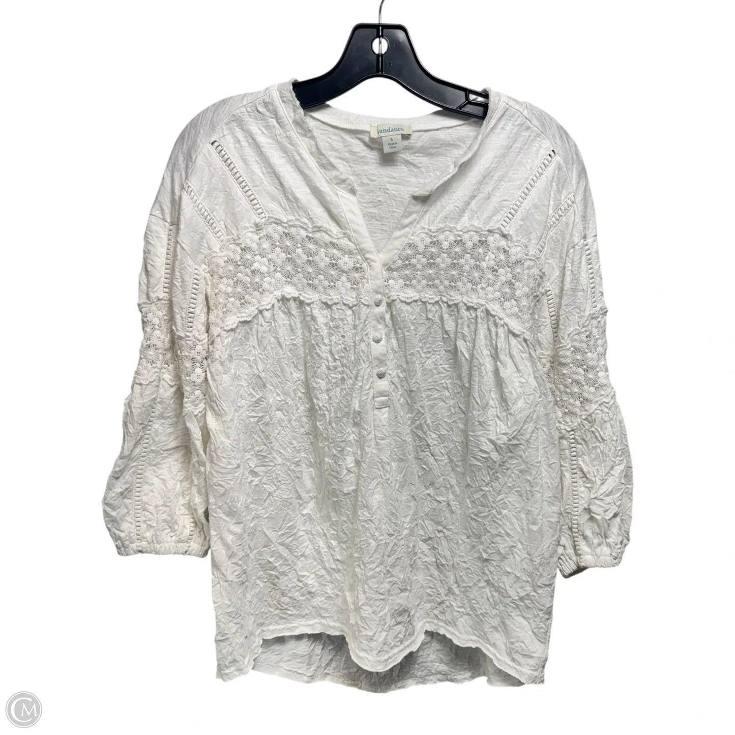 Top Long Sleeve By Sundance In White, Size: S