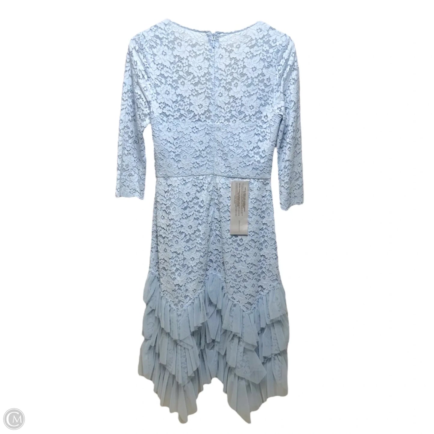 Stretch Lace & Tulle Cocktail Dress By Bcbgmaxazria In Blue, Size: 4