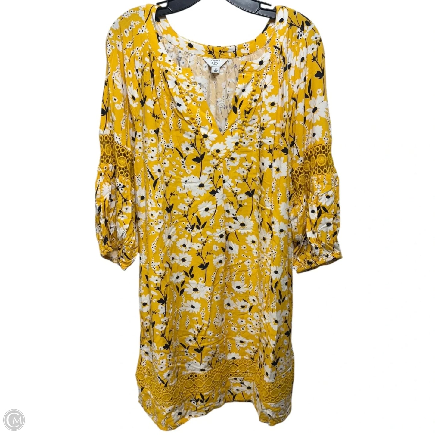 Dress Casual Short By Crown And Ivy In Floral Print, Size: 1x
