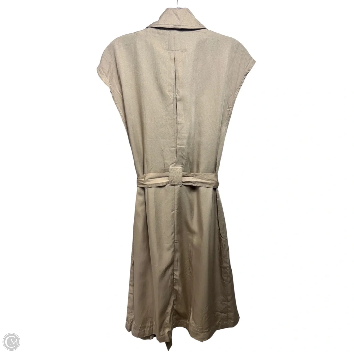 Belted Trench Vest By Elie Tahari In Beige, Size: M