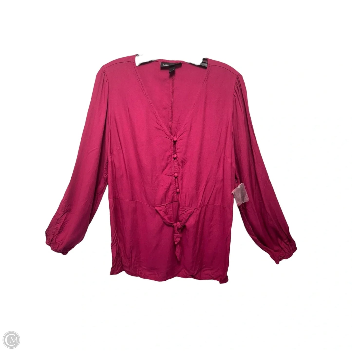 Top Long Sleeve By Lane Bryant In Red, Size: 14
