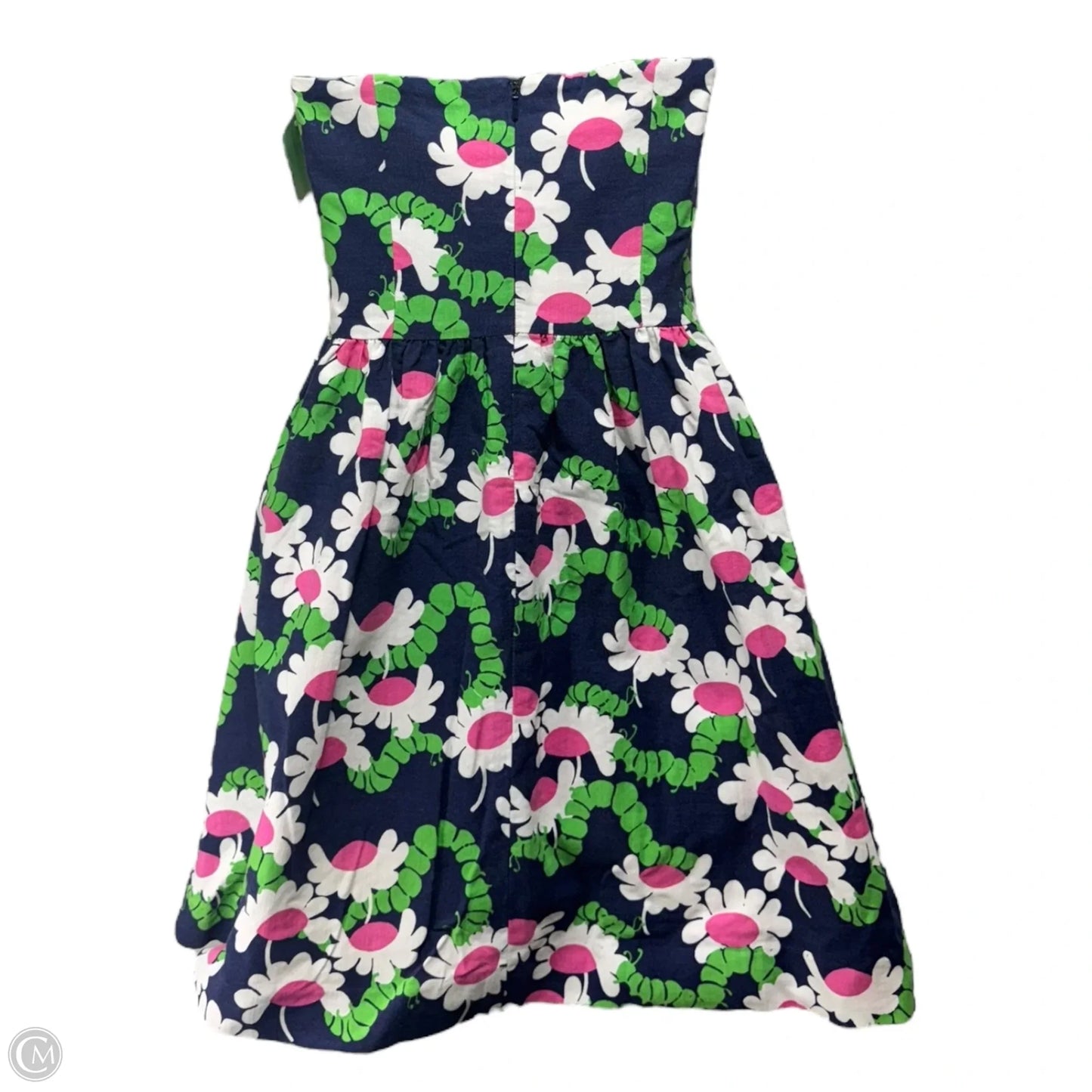 Lottie Dress Designer By Lilly Pulitzer In Bright Navy Yum Yum Floral Vintage Slub, Size: 0
