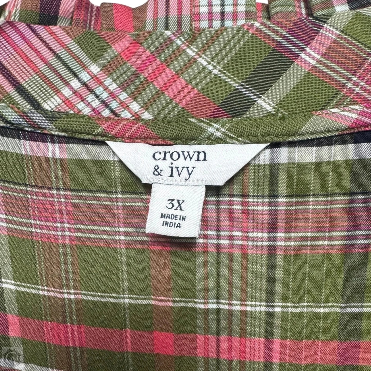 Dress Casual Maxi By Crown And Ivy In Plaid Pattern, Size: 3x