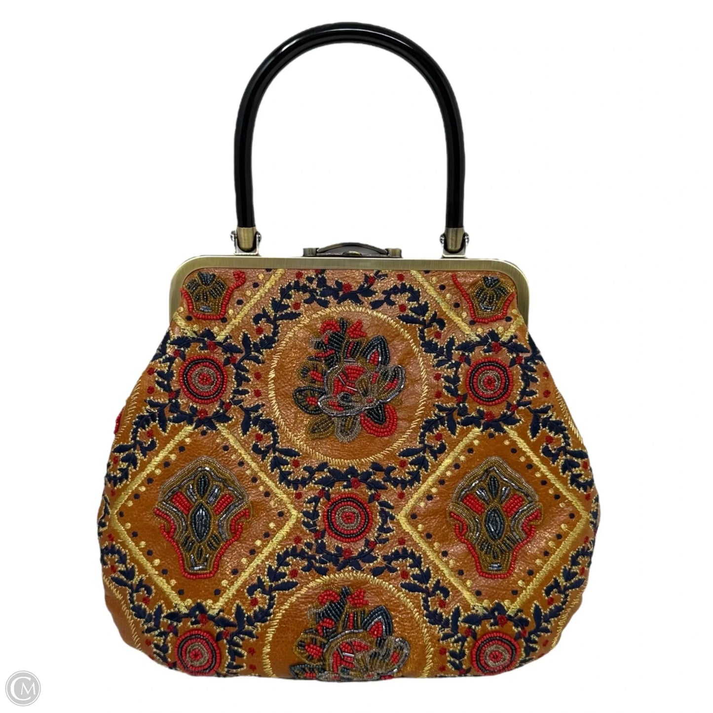 Provencal Escape Beaded Sedavi Satchel Designer By Patricia Nash, Size: Medium