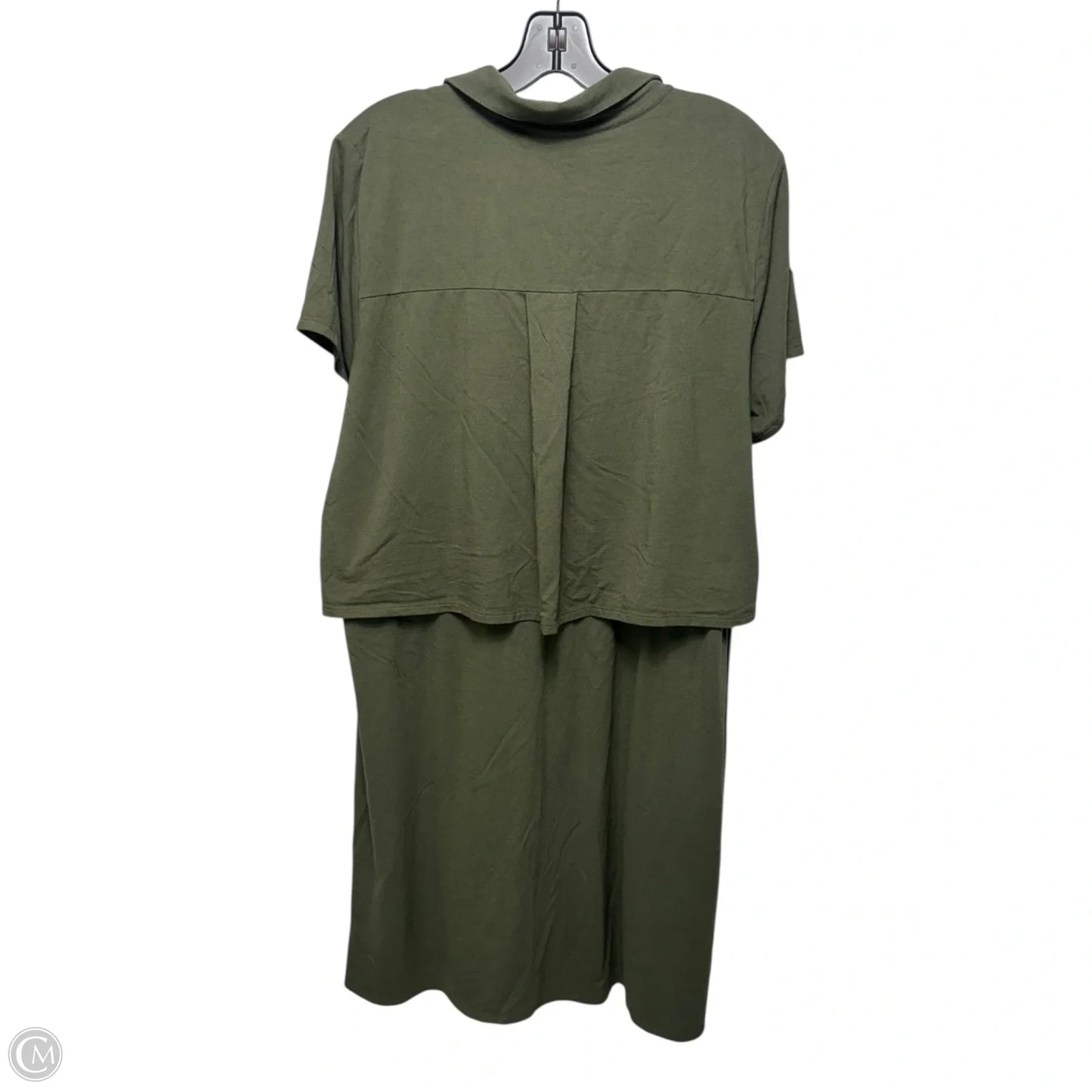 Dress Casual Midi By J. Jill In Green, Size: Xl