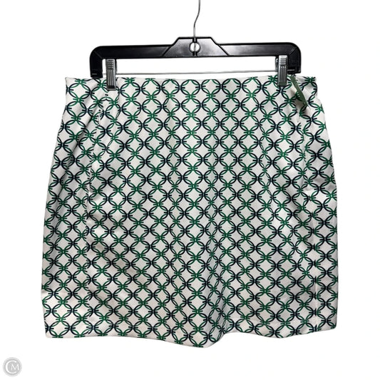Printed Golf Skirt Designer By Tory Sport by Tory Burch In Snow White Large Locking Rings, Size: XL