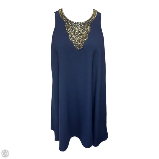 Mimi Trapeze Dress Designer By Lilly Pulitzer In Navy, Size: M