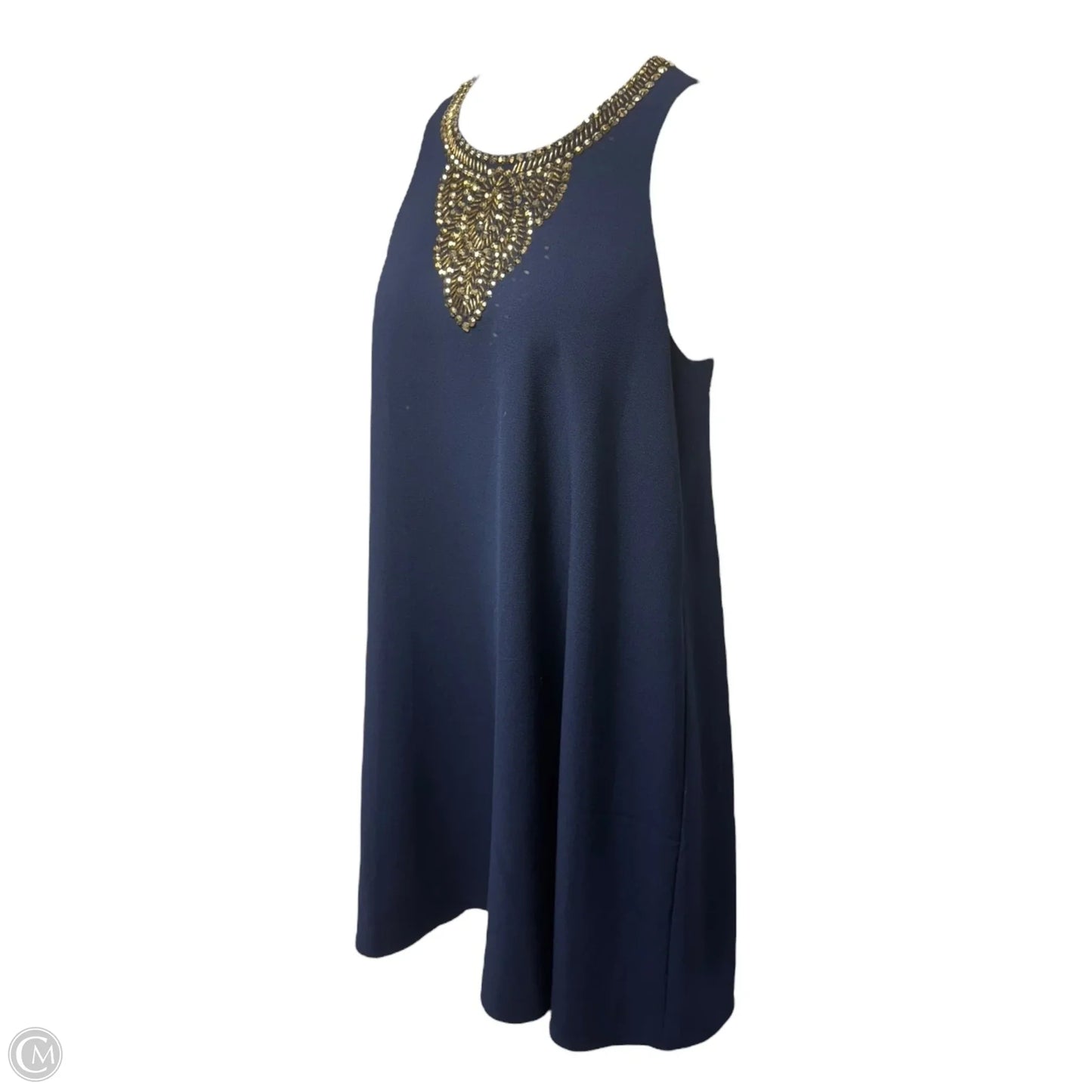 Mimi Trapeze Dress Designer By Lilly Pulitzer In Navy, Size: M