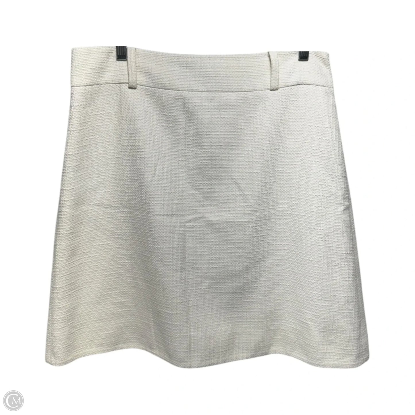 Skirt The Rules Cotton Skirt Designer By Kate Spade In Cream, Size: 12