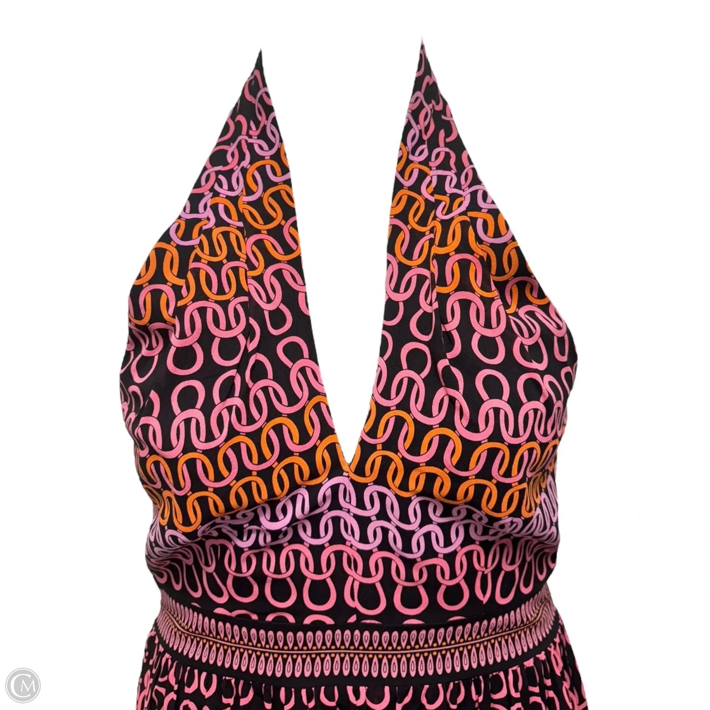 Campania Loop Halter Dress Designer By Trina Turk In Multi-colored, Size: 8