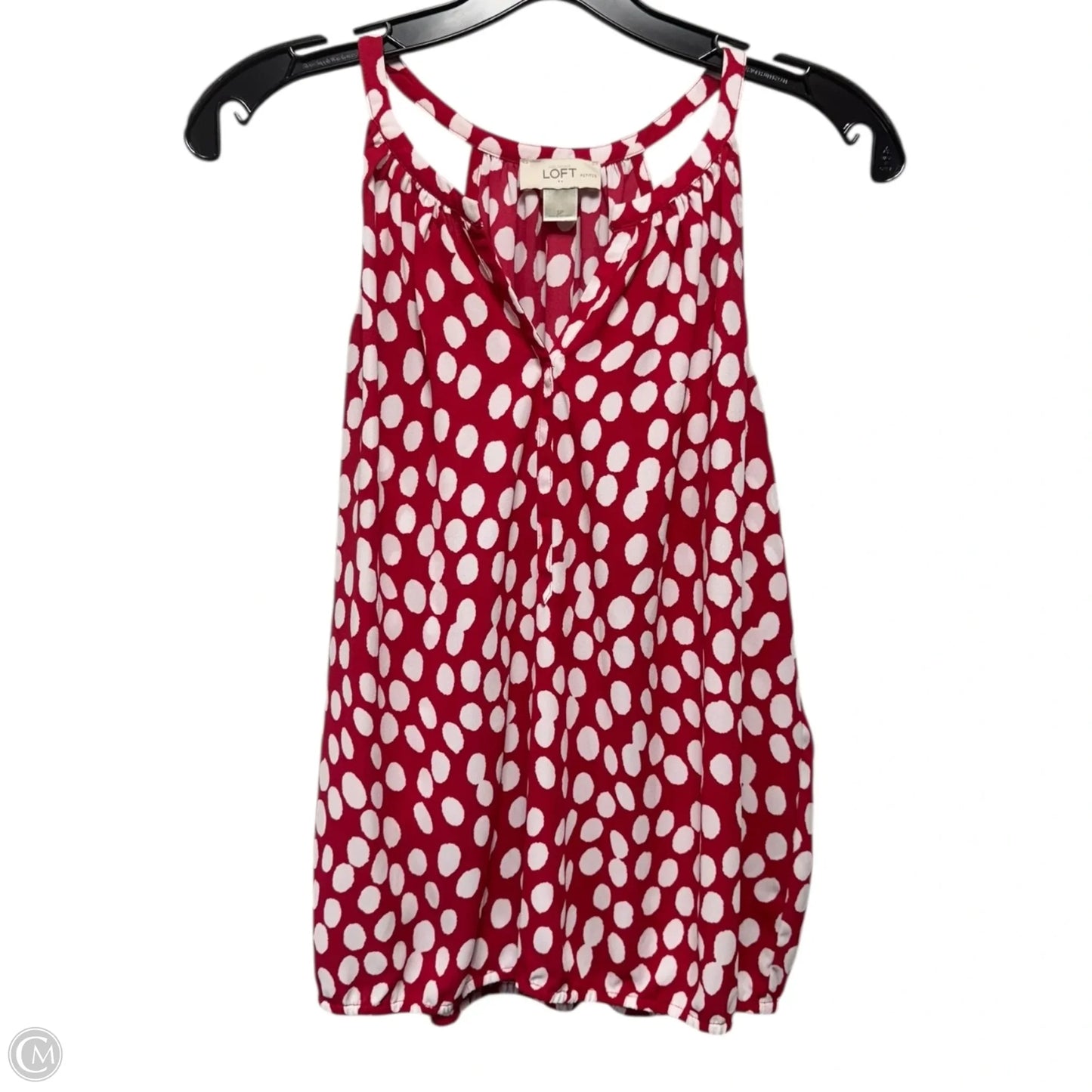 Top Sleeveless By Loft In Polkadot Pattern, Size: Sp