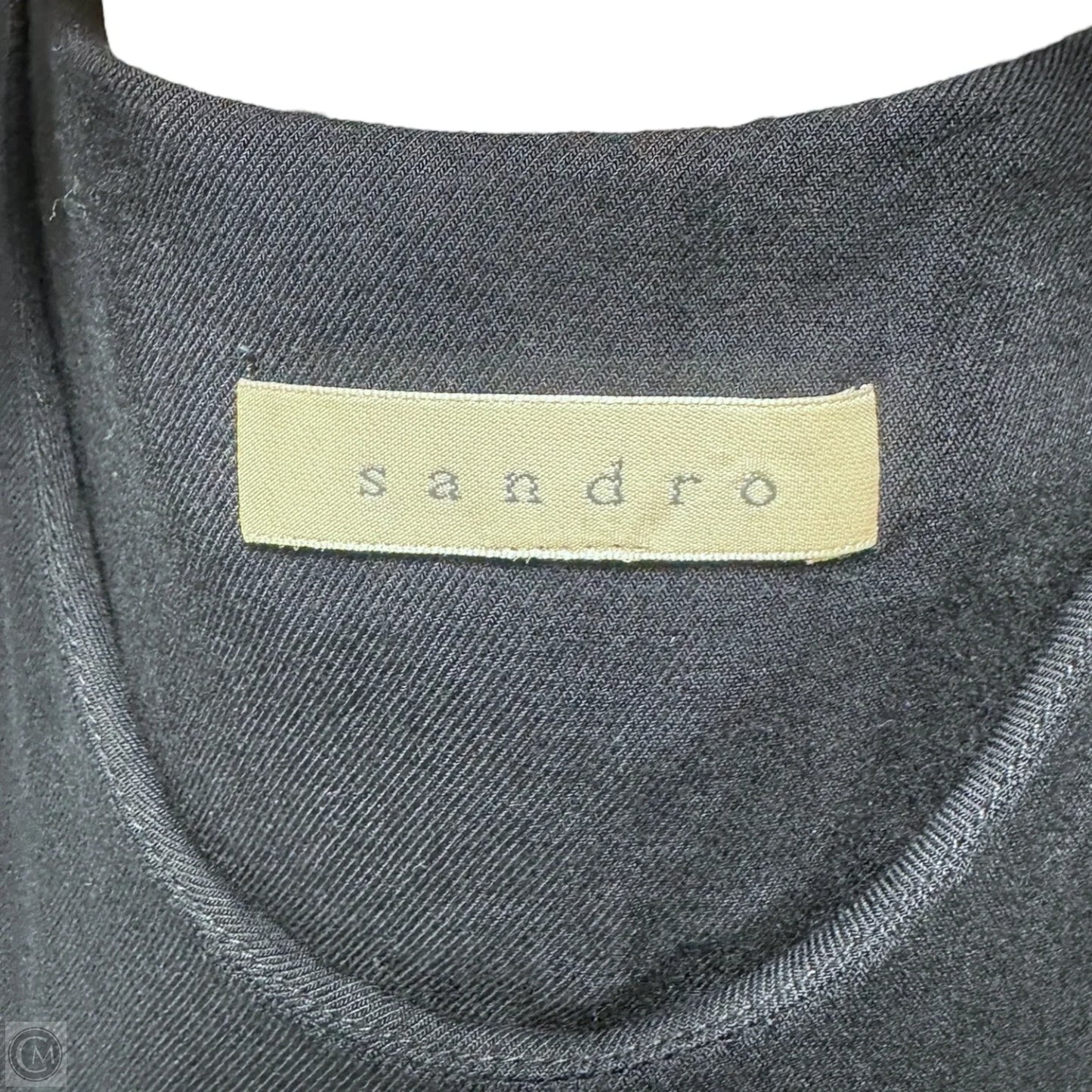 Bubble Hem Dress Designer By Sandro In Navy, Size: S