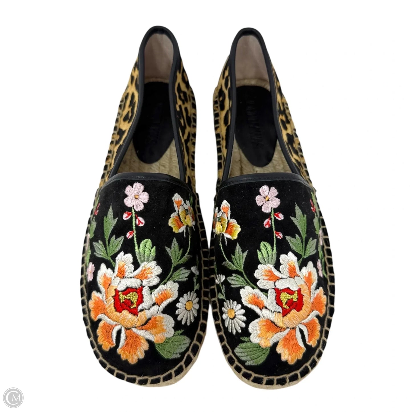 Embroidered Leopard Espadrille By Johnny Was In Multi-colored, Size: 6