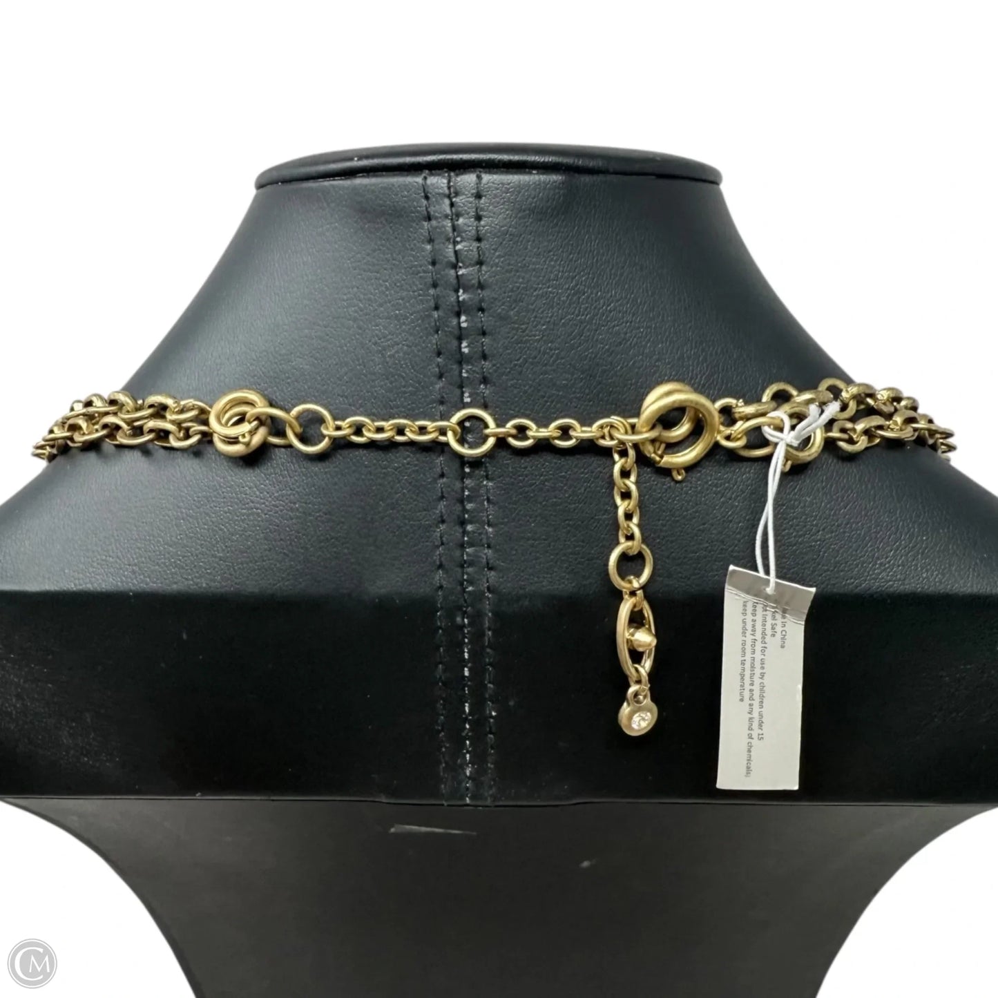 Gold & Silver Tone Coin Charm Convertible Three Section Necklace & Bracelet Set By Cabi