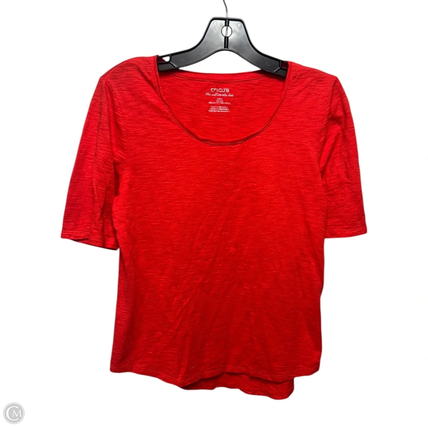 Top Short Sleeve By Chicos In Red, Size: S