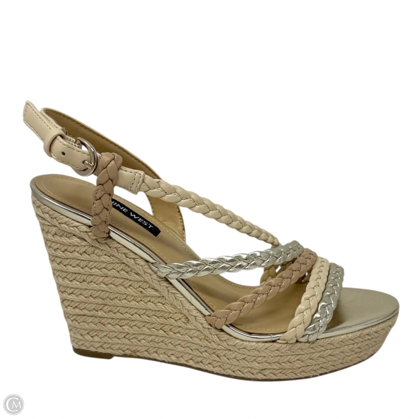 Halsee Espadrille Wedge Sandals By Nine West In Multi-colored, Size: 7