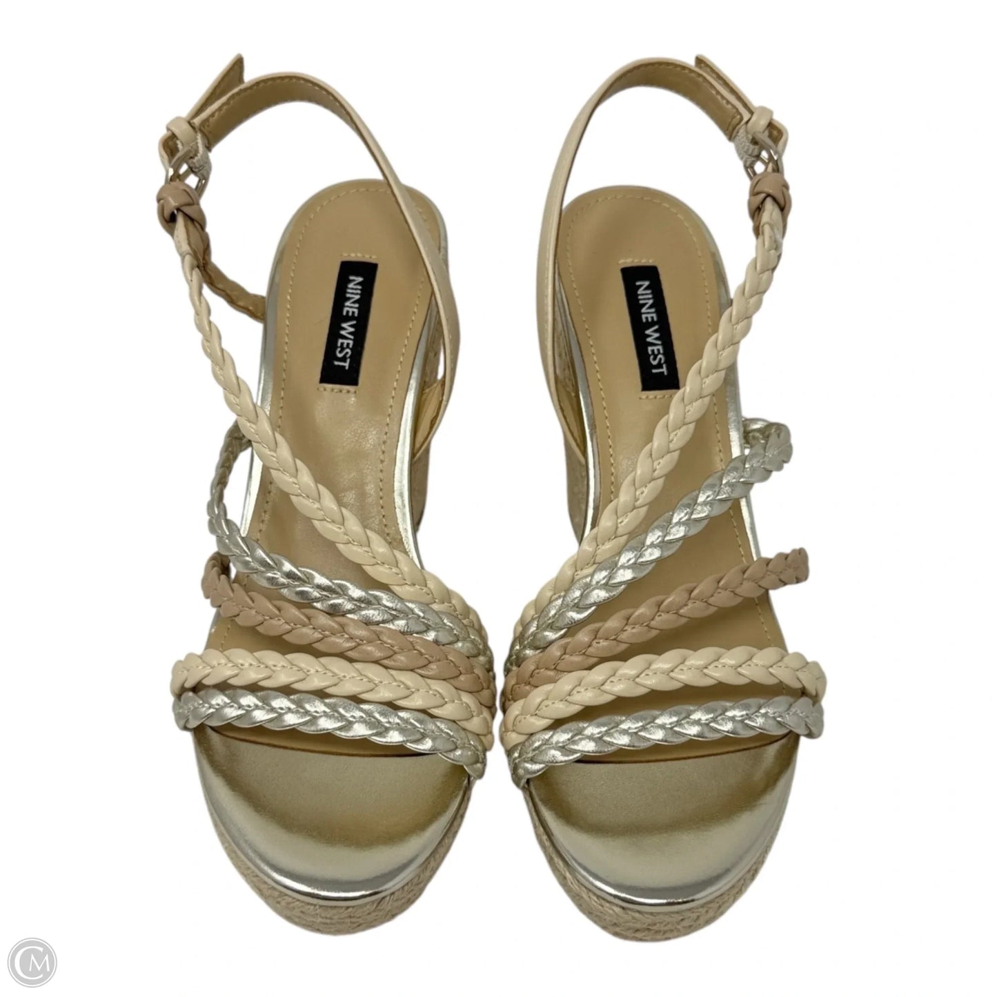 Halsee Espadrille Wedge Sandals By Nine West In Multi-colored, Size: 7
