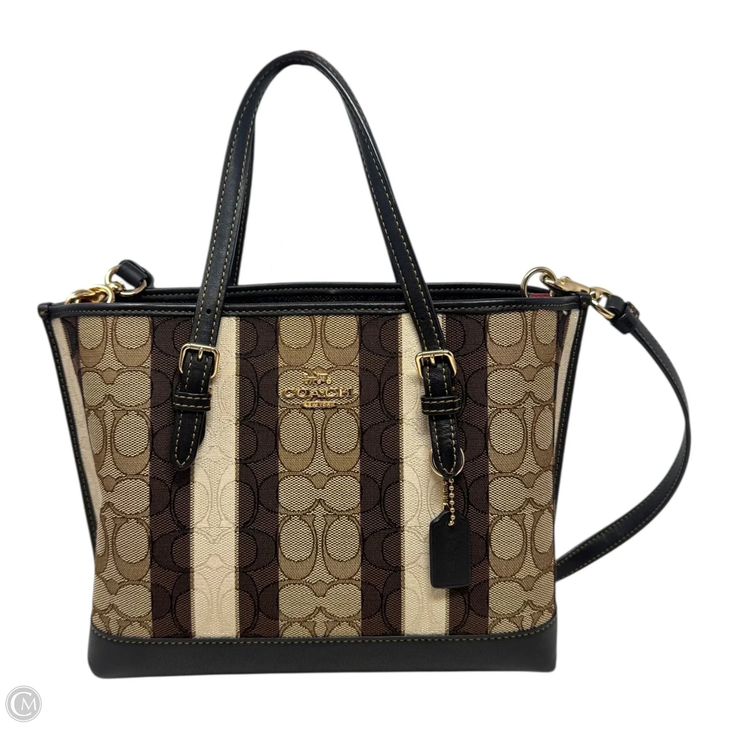 Mollie Tote Handbag Designer By Coach, Size: Medium