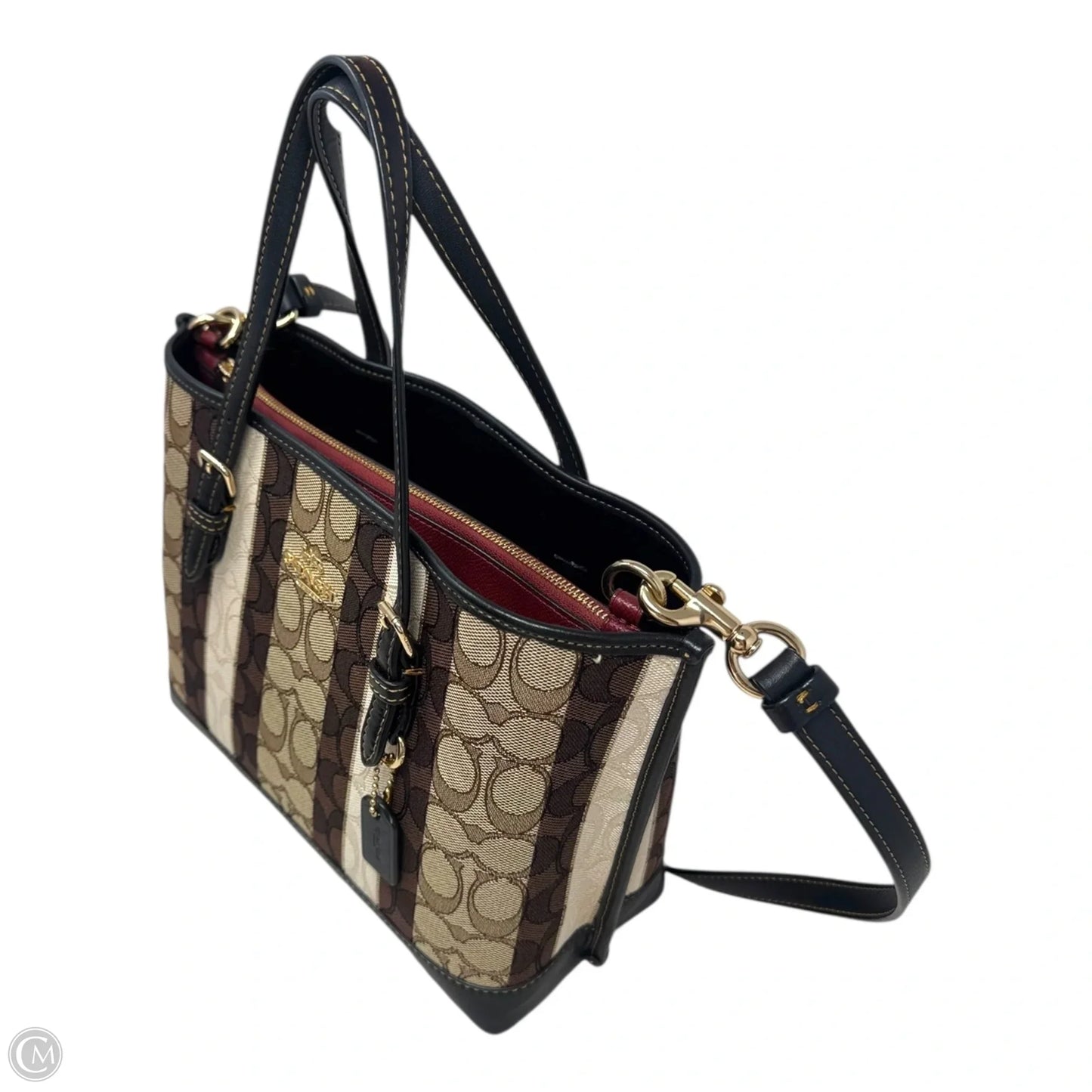 Mollie Tote Handbag Designer By Coach, Size: Medium