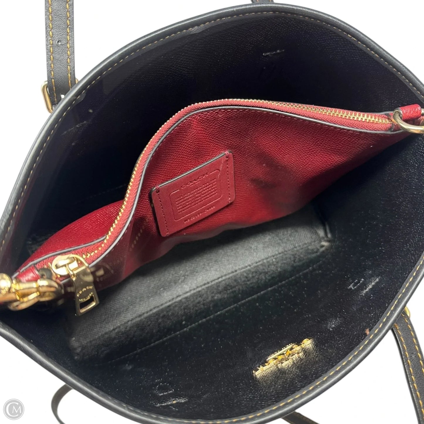 Mollie Tote Handbag Designer By Coach, Size: Medium