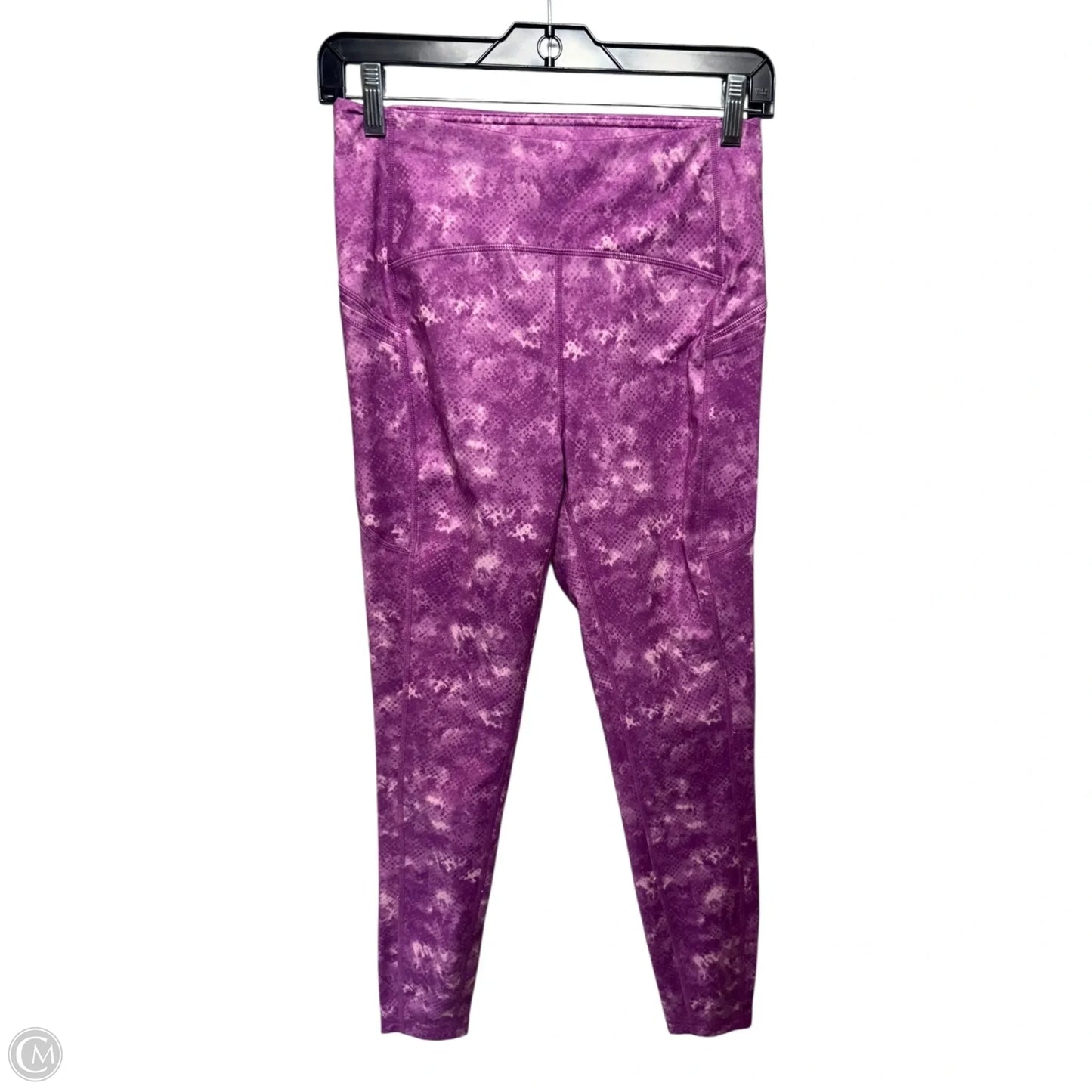 Athletic Leggings By Reebok In Purple, Size: S