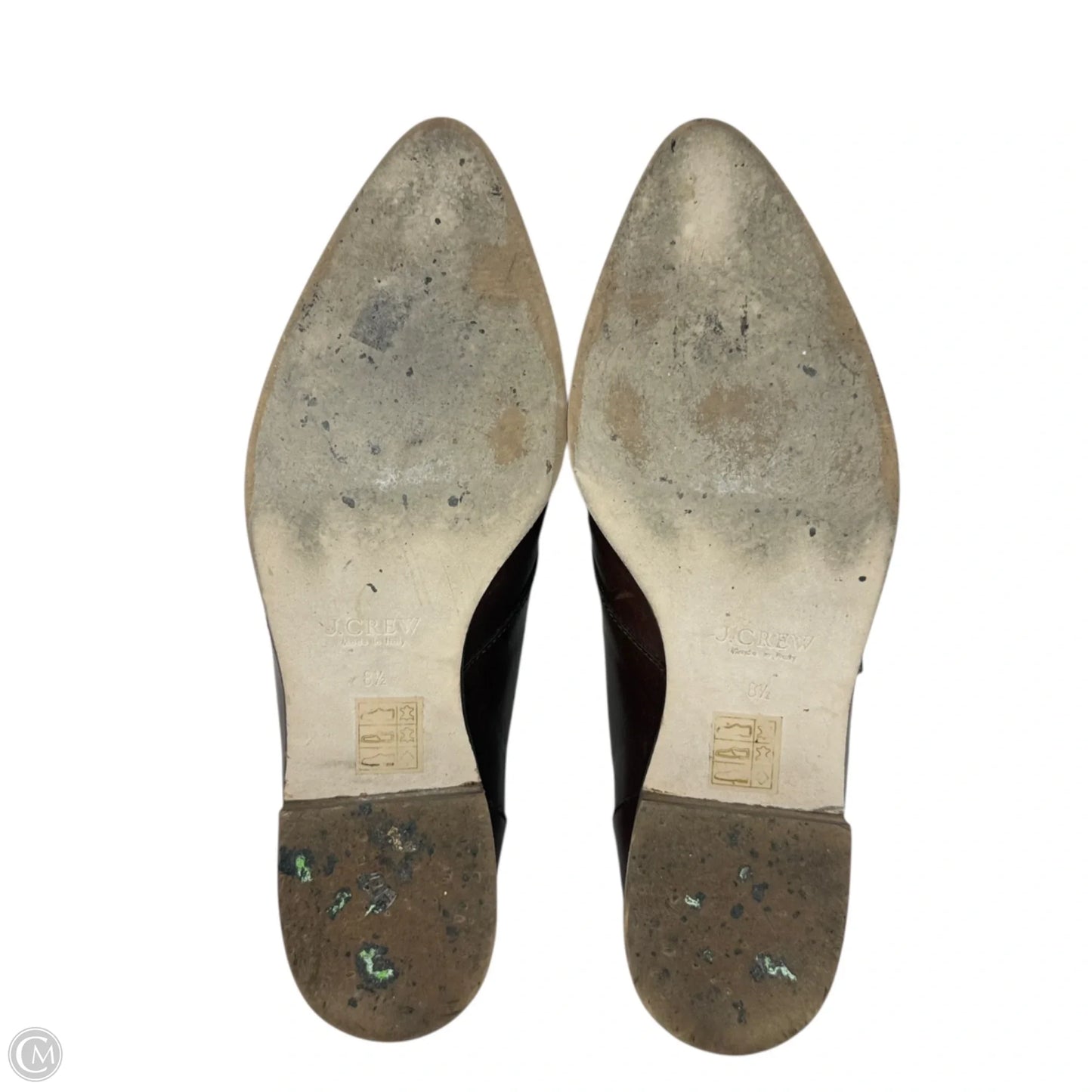 Italian Leather Kiltie Monk Strap Brogue Oxfords By J. Crew In Brown, Size: 8.5