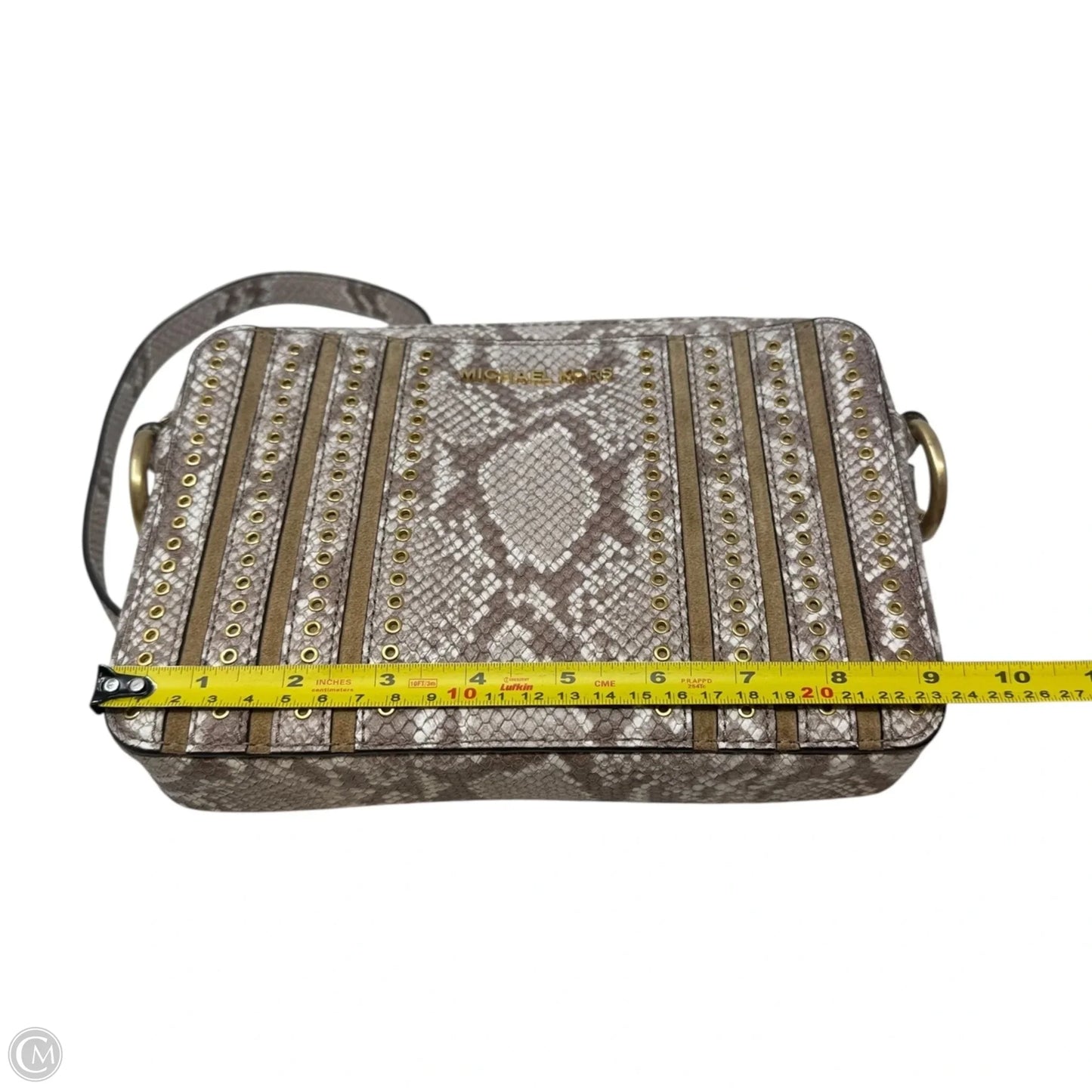 Grommets Crossbody Designer By Michael Kors, Size: Medium