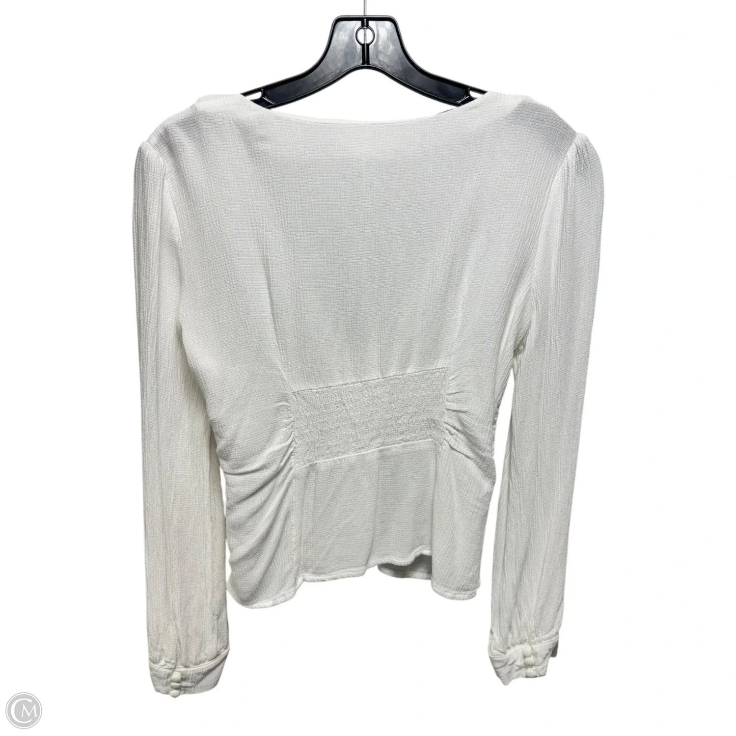 Maise Button Down Blouse By Free People In White, Size: S