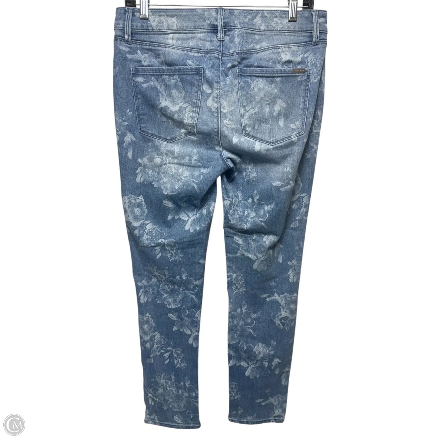 The Slim Ankle Mid Rise Jeans By White House Black Market In Floral Print, Size: 6