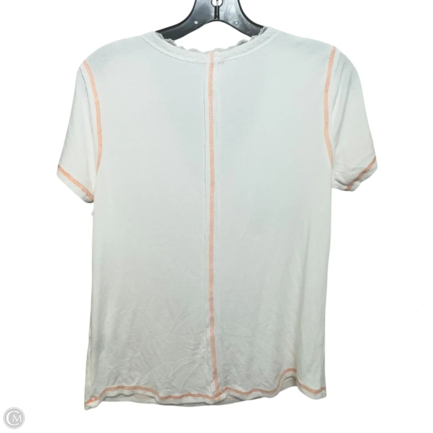 Top Short Sleeve By Pol In White, Size: S