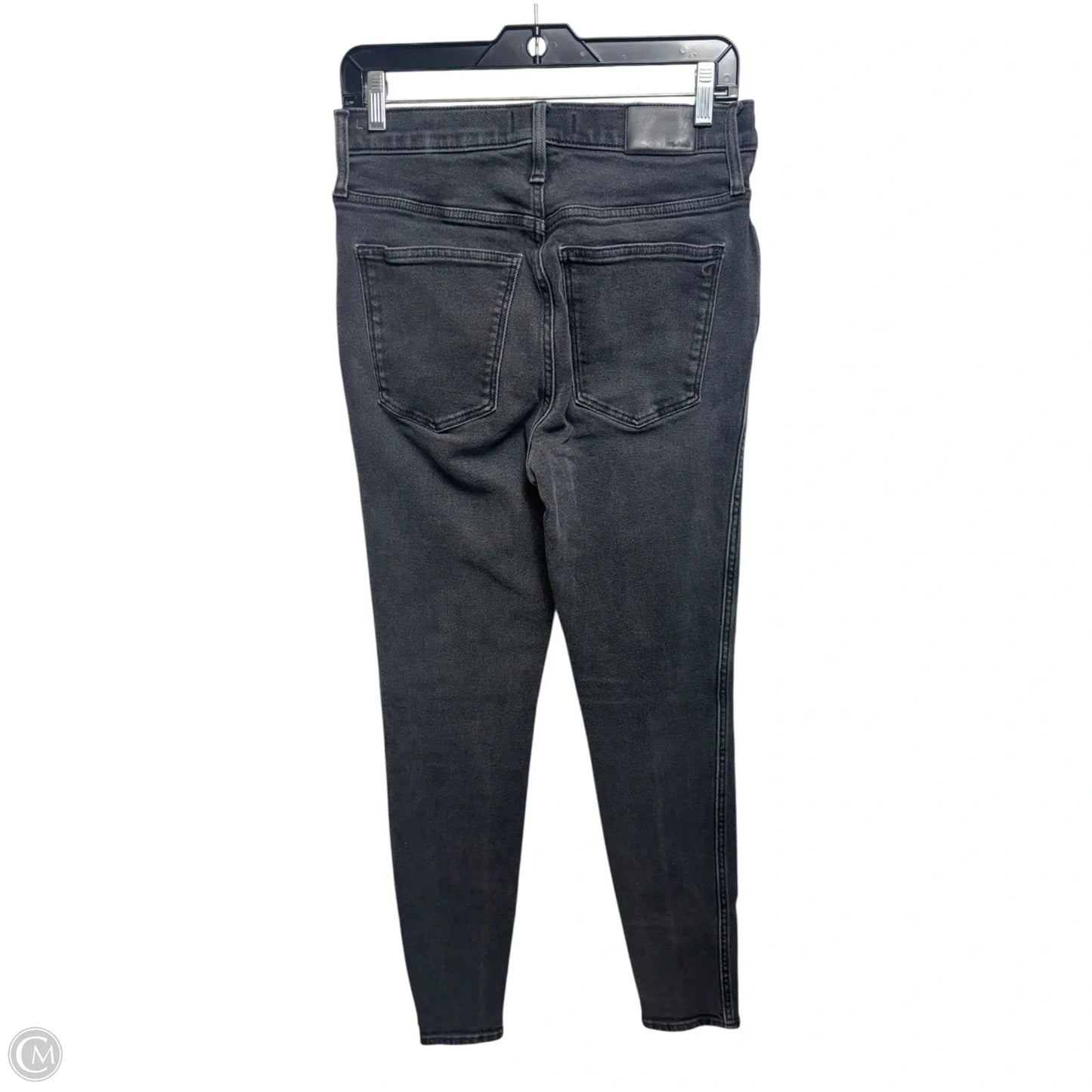Jeans Skinny By Madewell In Black Denim, Size: 10l