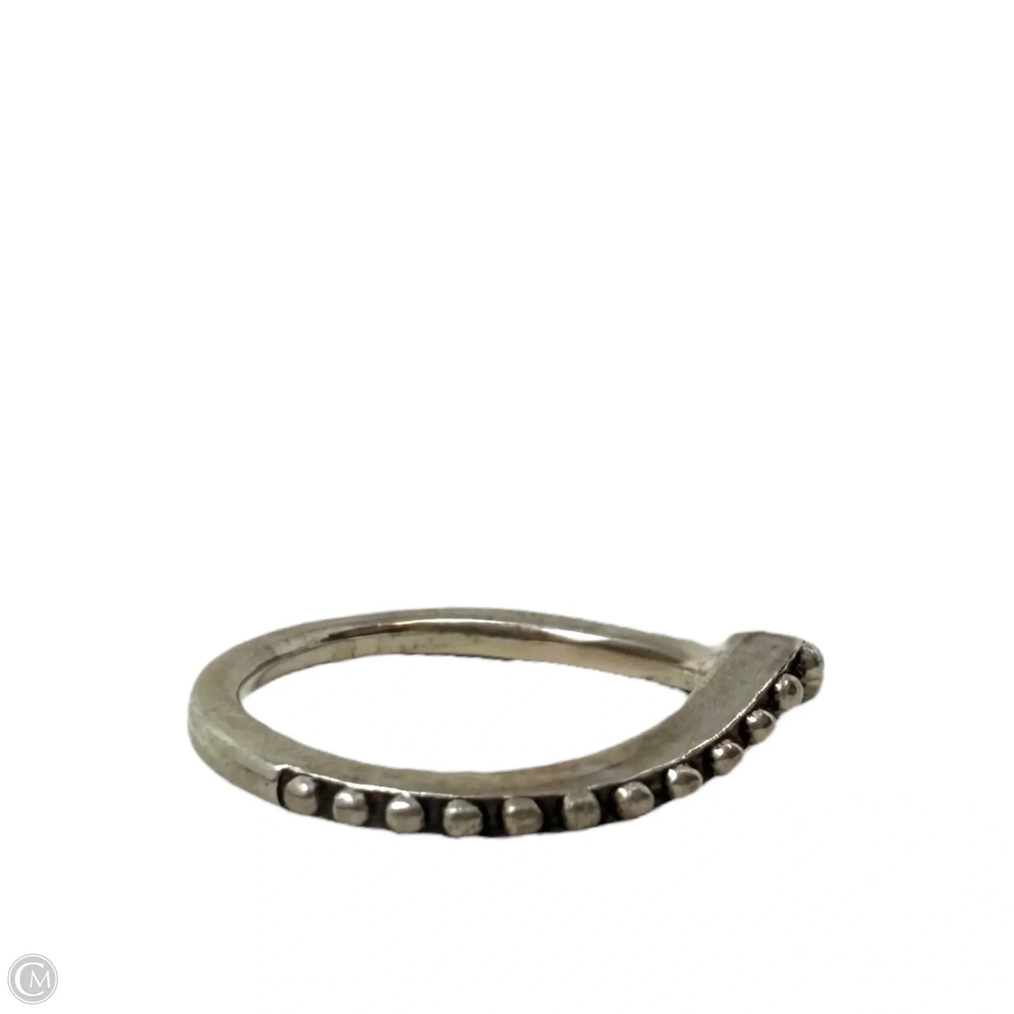 Retired Beaded Sterling Silver Wishbone Ring By Clothes Mentor, Size: 4