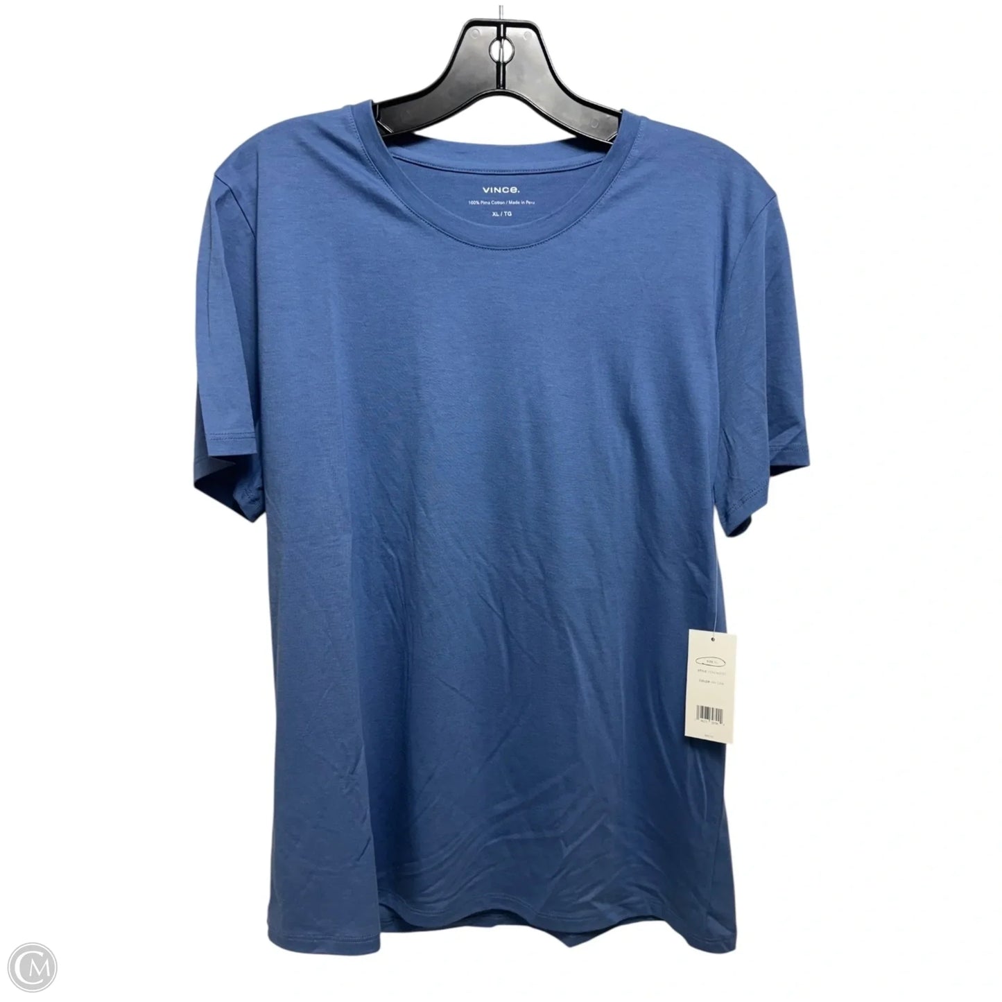 Top Short Sleeve By Vince In Blue, Size: Xl