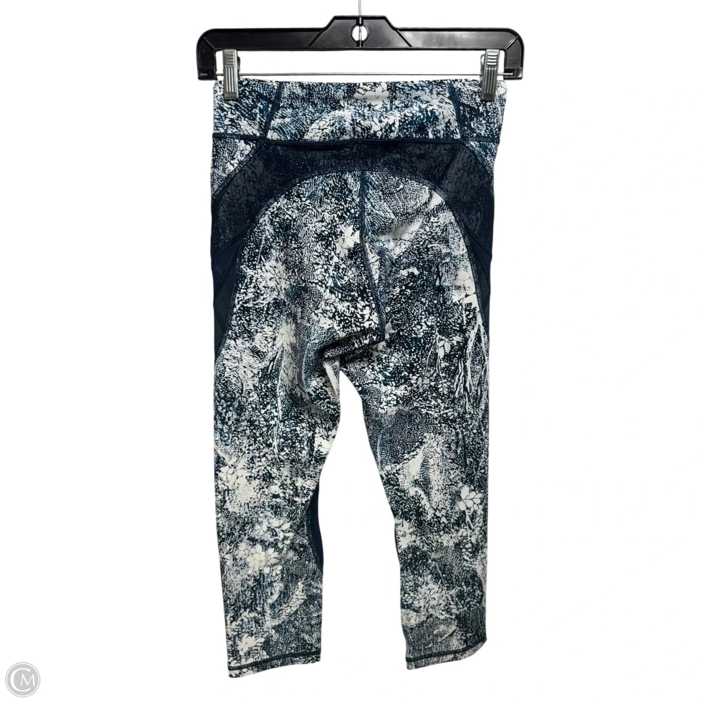 Athletic Leggings Capris By Lululemon In Blue & White, Size: 6