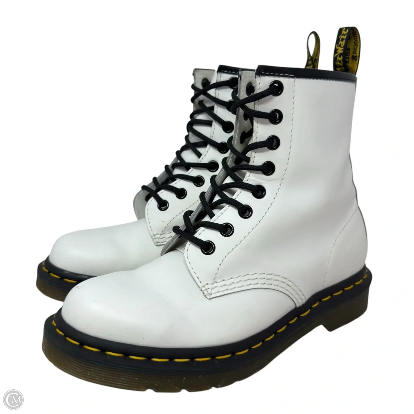 1460 Bex Combat Boots By Dr Martens In White, Size: 6
