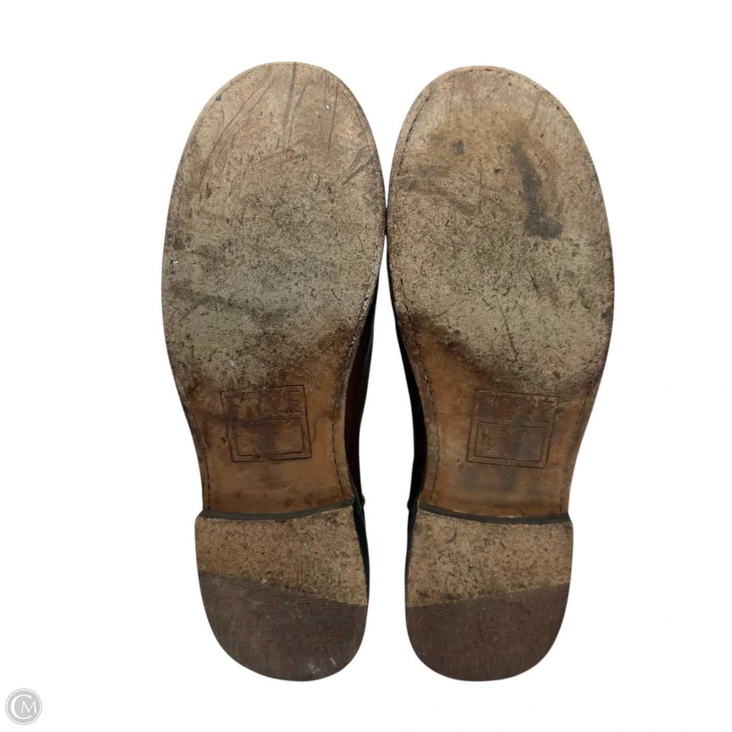 Paige Leather Riding Boots Designer By Frye In Brown, Size: 7.5