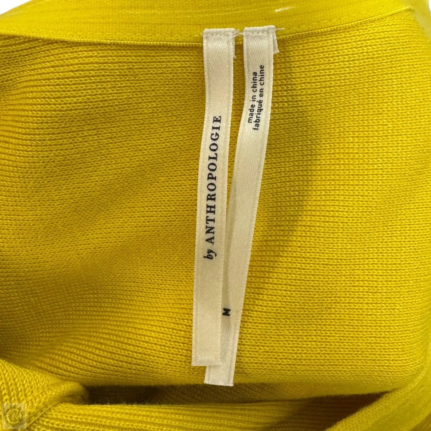 Strapless Mini Dress By Anthropologie In Yellow, Size: M