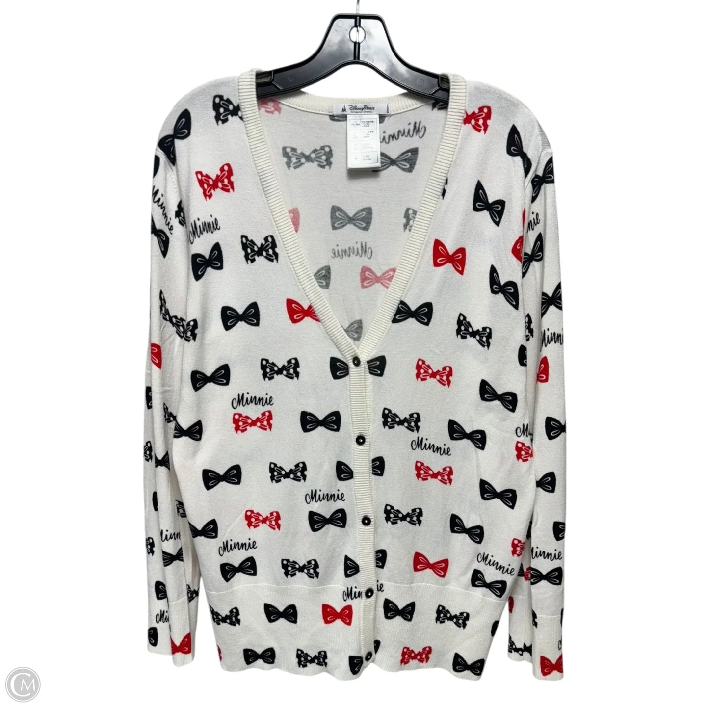 Minnie Sweater Cardigan By Disney Store In White, Size: L