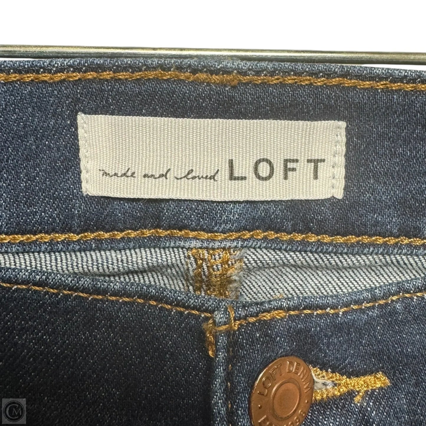 Jeans Boot Cut By Loft In Blue Denim, Size: 8