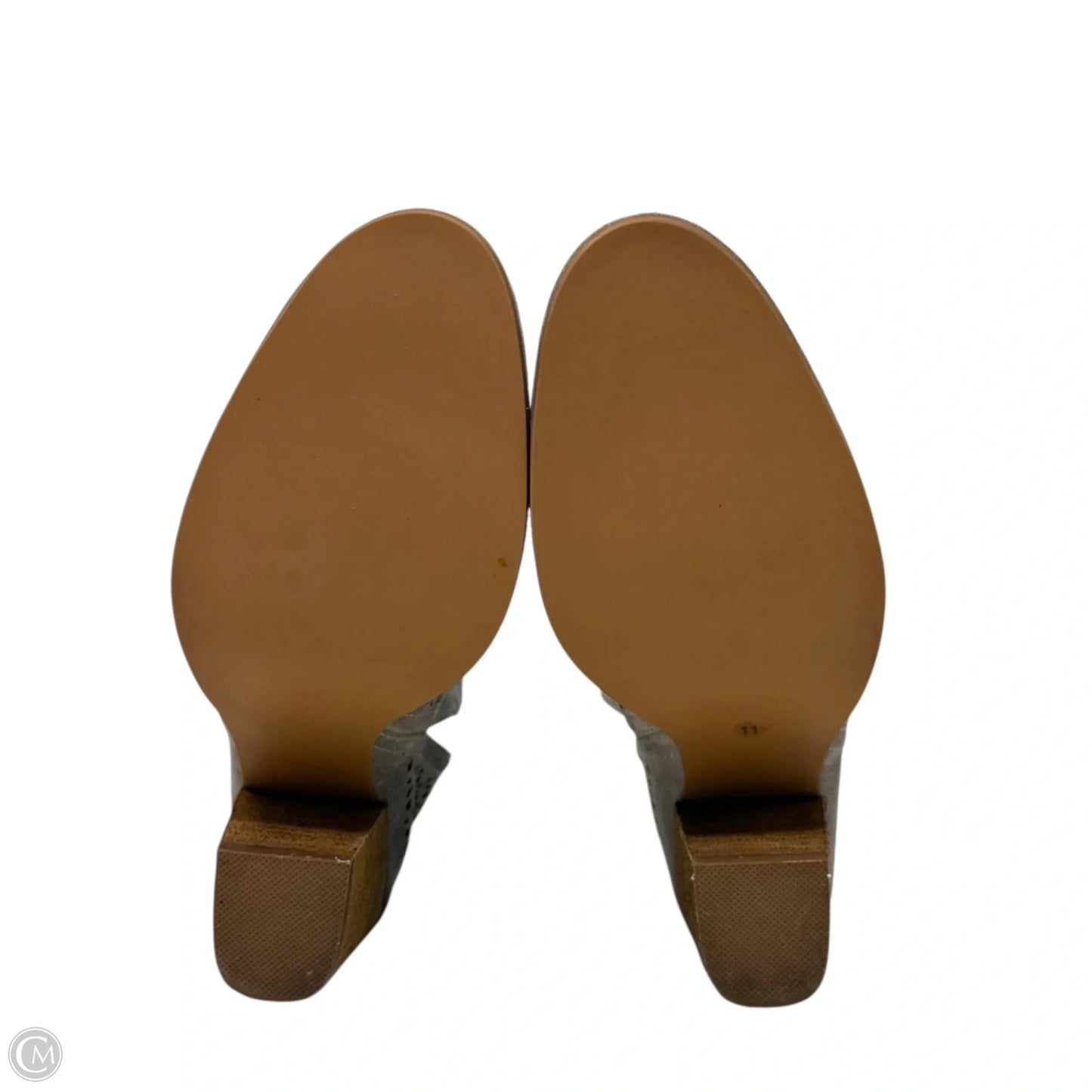 Rosalee Booties By Jeffery Campbell X Anthropologie In Taupe Suede, Size: 11