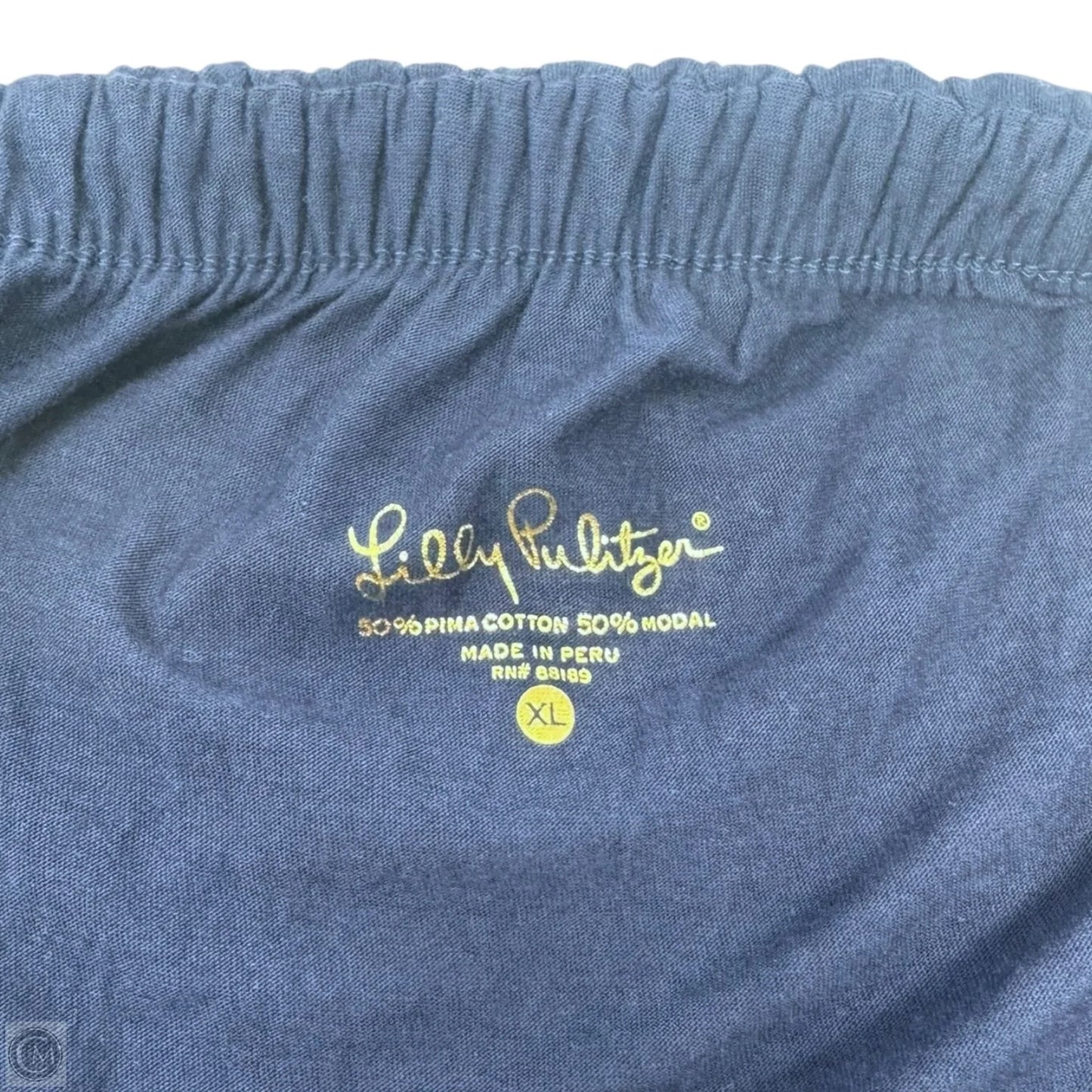 Rilo Tube Top Designer By Lilly Pulitzer In Navy, Size: XL